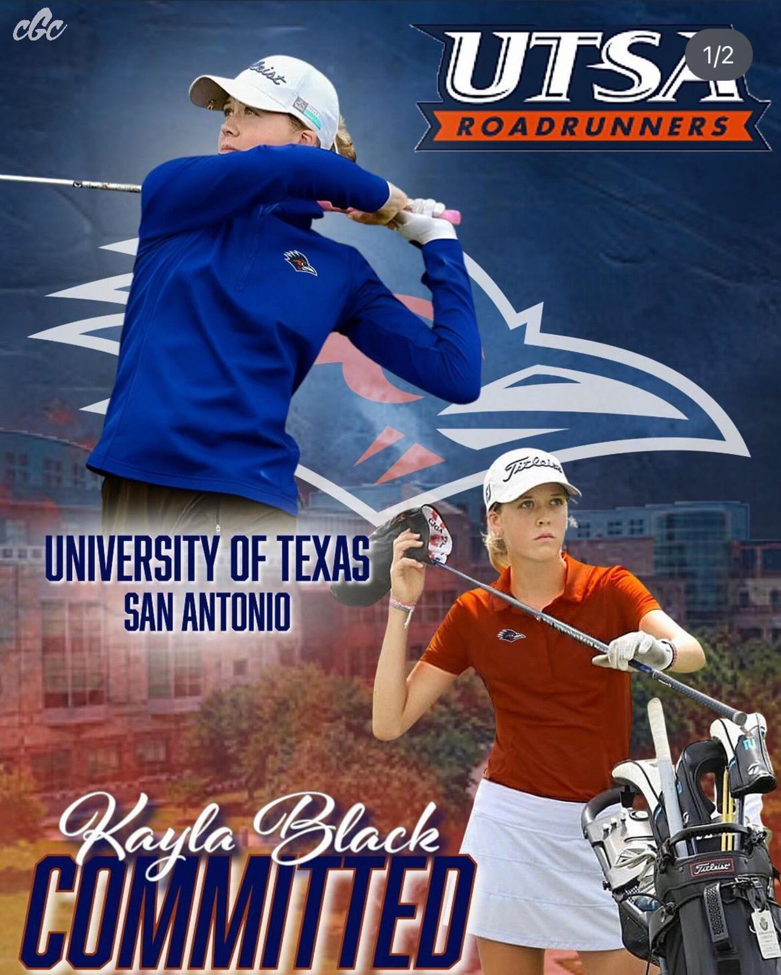 College Commitment Announcement Graphics: School Color Blend - Etsy