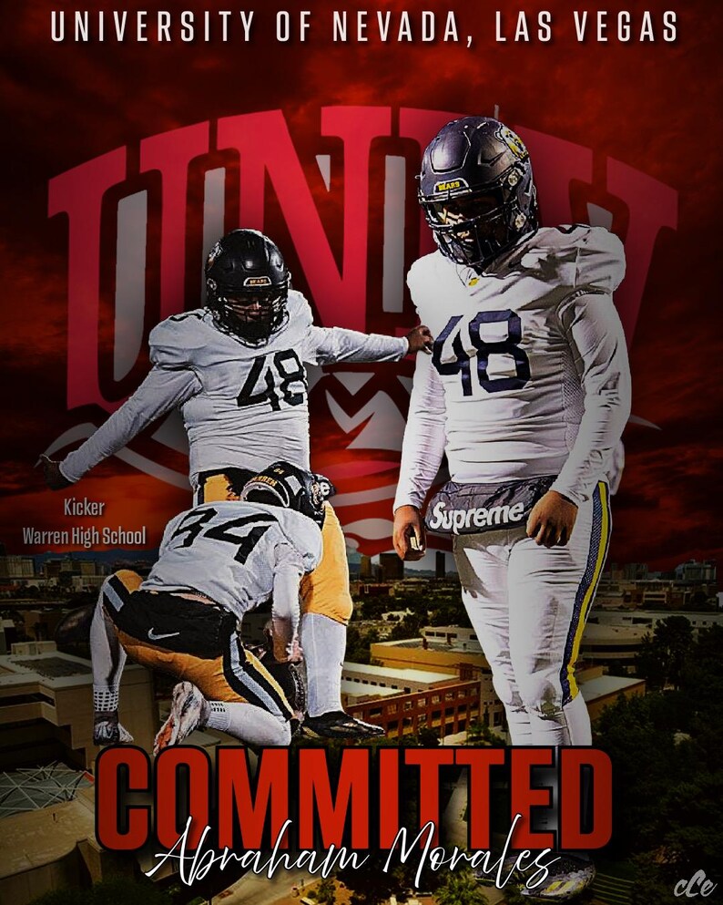 College Commitment Announcement Graphics - Etsy