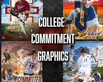 Grafik för tillkännagivande om högskoleåtagande: Himmel och campus/fält/stadion