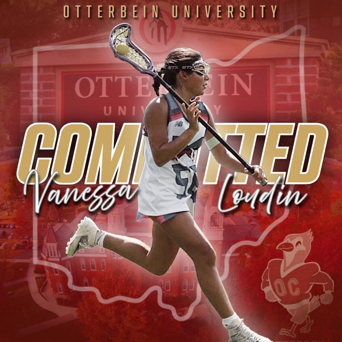 College Commitment Announcement Graphics: School Color Blend - Etsy