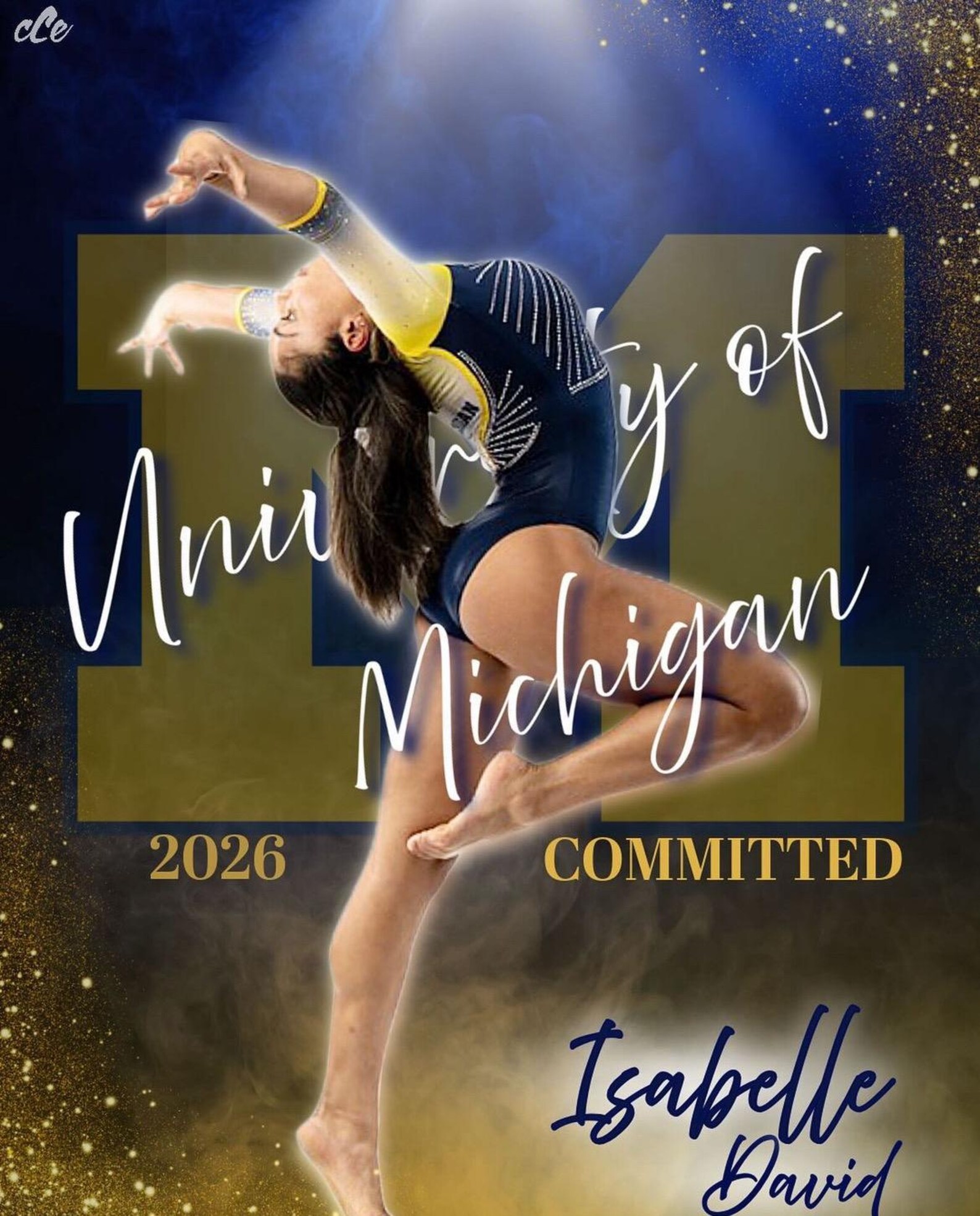 College Commitment Announcement Graphics: School Color Blend - Etsy