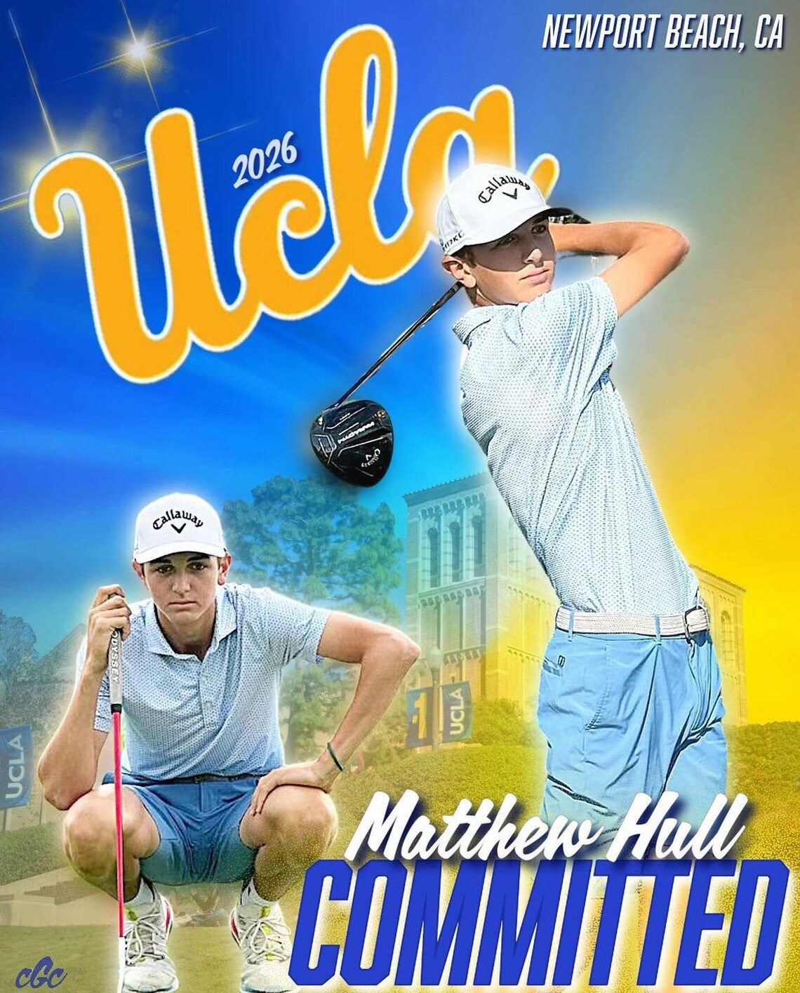 College Commitment Announcement Graphics: School Color Blend - Etsy