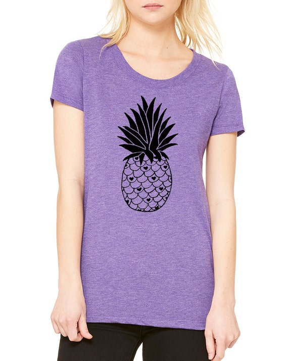 Pineapple Hearts Love Screen Print 