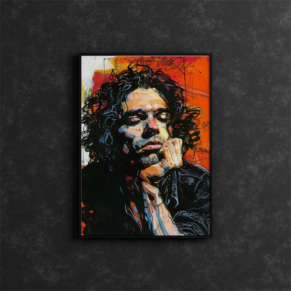 Abstraktes Poster von Michael Hutchence