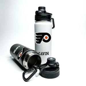 Nom personnalisé Nom personnalisé American Pro Hockey Nom de la bouteille d&#39;eau de sport hydrophobe isolée en acier inoxydable de 18/32 oz qui garde le froid pendant 24 heures