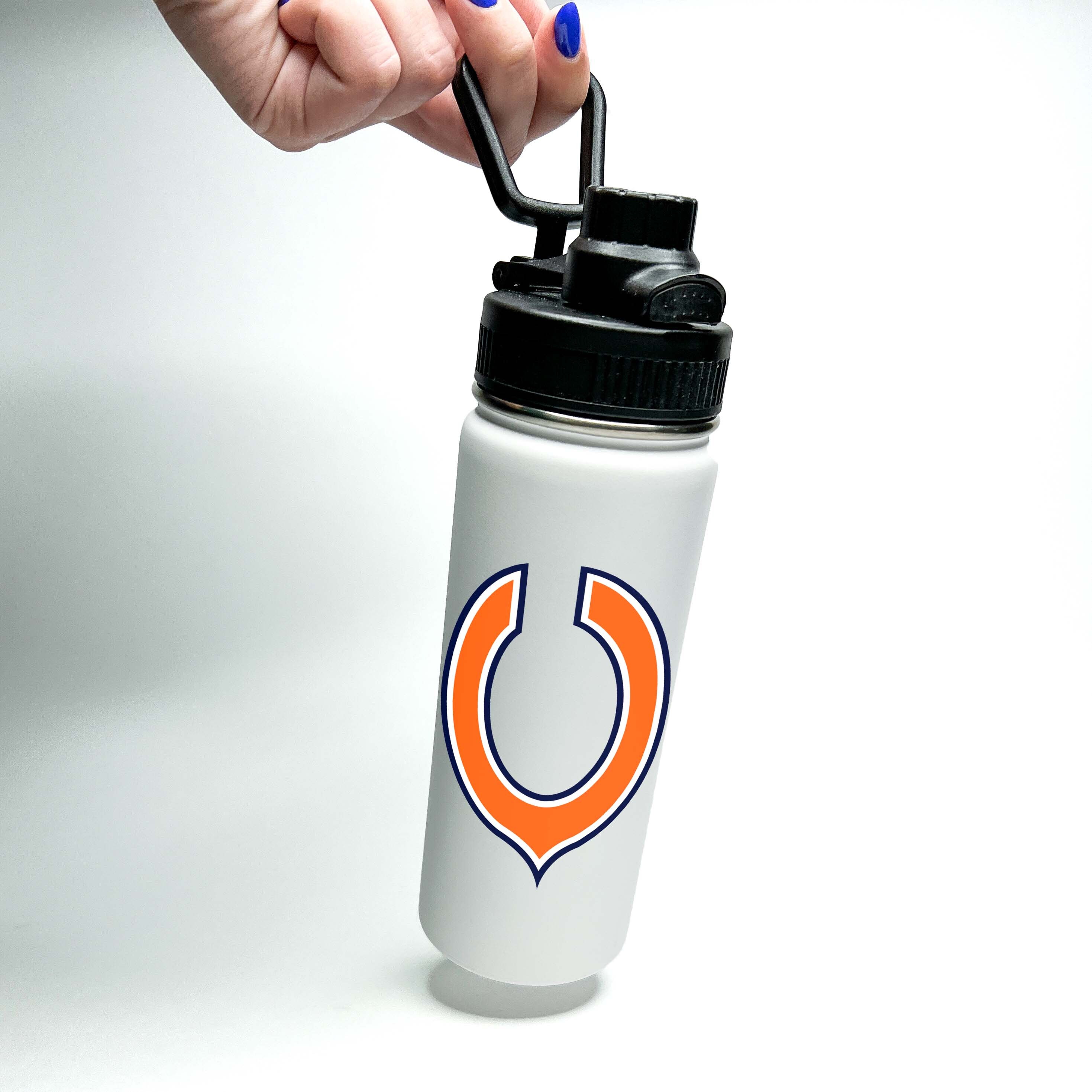 Discover Personalized Name Custom American Pro Football Name Stainless Steel Water Bottles Sports Lid