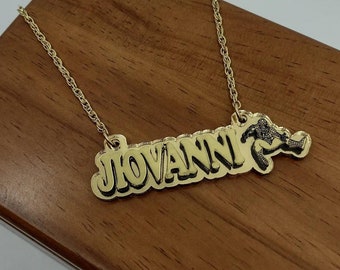 Spiderman Personalized Necklace Spider Man Chain Quality Gold Chain Handmade Made To Order Name, Color Choice, Kids Boys Jewelry Superheroes