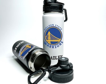 Personalized Name Custom American Pro Basketball Name Stainless Steel Insulated 18/32oz Hydro Sports Water Bottle Drinks Keeps Cold 24 Hours