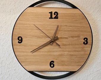 Wanduhr aus Holz