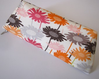 Multi Floral Pencil Case / Makeup Pouch