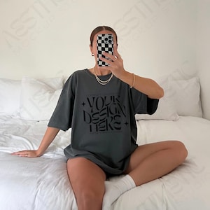 Comfort Colors 1717 Pepper T-shirt Mockup (JPEG)