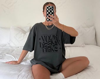 Comfort Colors 1717 Pepper T-Shirt Mockup (JPEG)