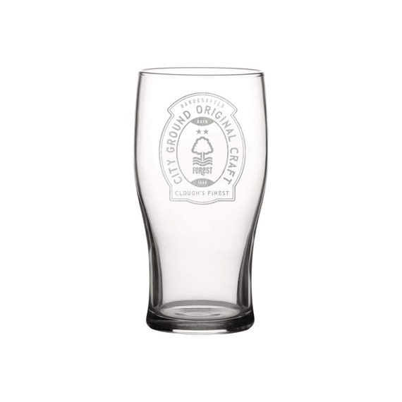 Personalised Nottingham Forest Engraved Beer Pint Glass