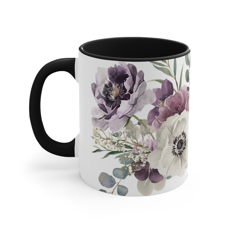 Floral, Accent Coffee Mug, 11oz zdjęcie 10