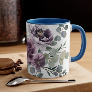 Floral, Accent Coffee Mug, 11oz zdjęcie 3