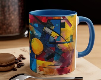 Abstract artwork, Accent Coffee Mug, 11oz