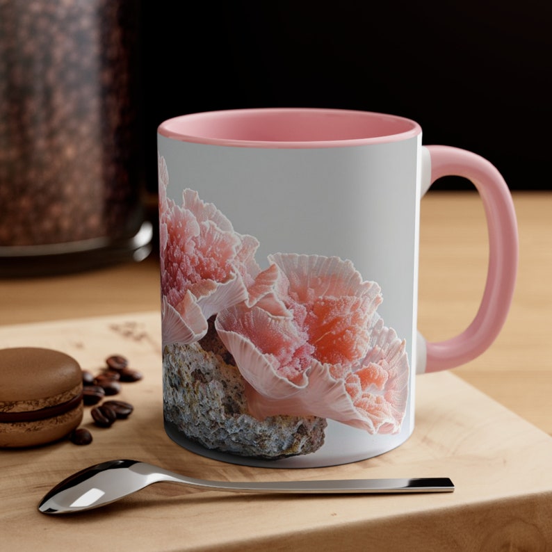 Pink coral, Accent Coffee Mug, 11oz zdjęcie 2