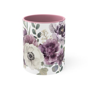 Floral, Accent Coffee Mug, 11oz zdjęcie 6