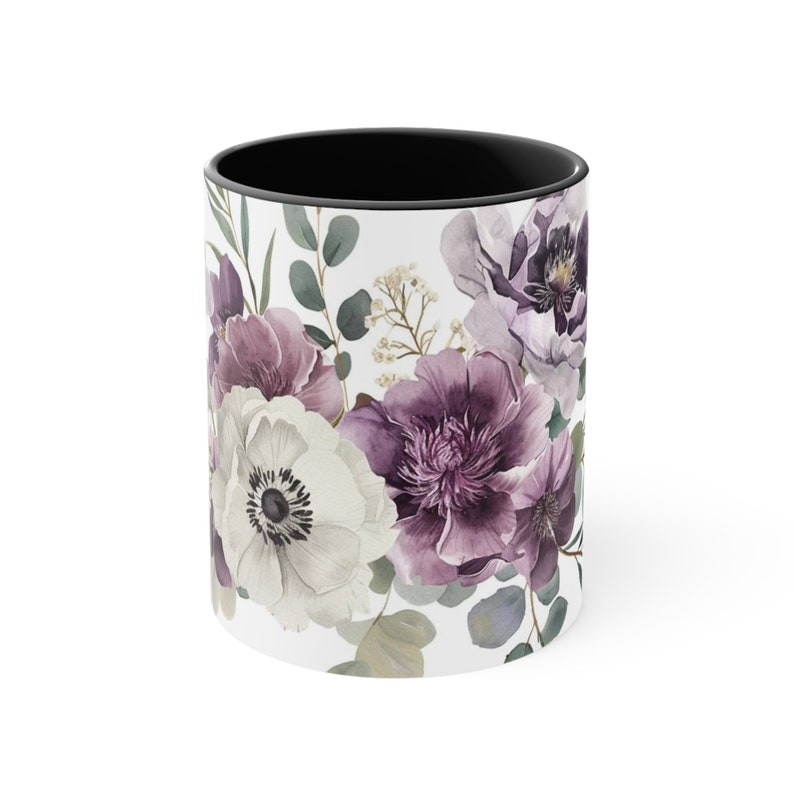 Floral, Accent Coffee Mug, 11oz zdjęcie 9