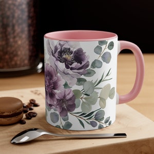 Floral, Accent Coffee Mug, 11oz zdjęcie 1