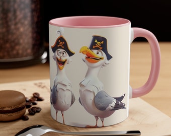 Seagulls, Accent Coffee Mug, 11oz