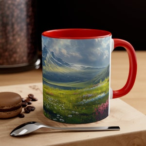 Mountain landscape, Accent Coffee Mug, 11oz zdjęcie 5