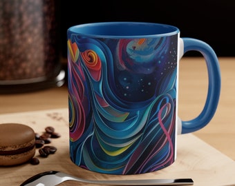 Celestial symphony, Accent Coffee Mug, 11oz