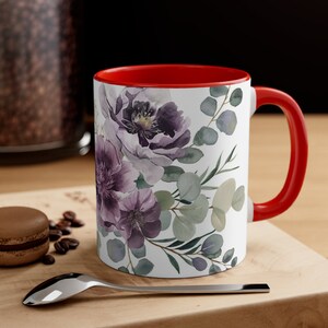 Floral, Accent Coffee Mug, 11oz zdjęcie 5