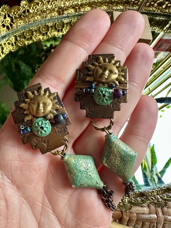 1990's Practical Magic Celestial Sun Artisan Made… - image 4