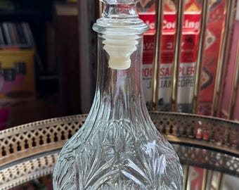 1960's Anchor Hocking John Paul Jones Captain's Wine Spirits Glass Decanter