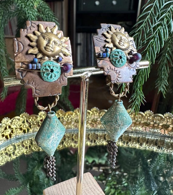 1990's Practical Magic Celestial Sun Artisan Made… - image 1