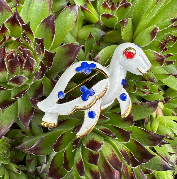 RARE! 1967 Crown Trifari Precious Pets Series Turtle Enameled Brooch Pin