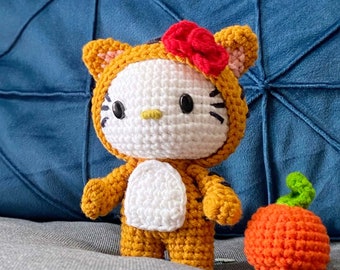 Joli motif Tigre Kitty Amigurumi