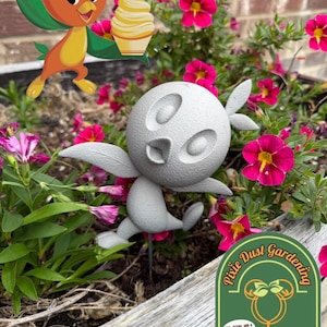 Estatua de pájaro naranja de Disney para jardín - Decoración floral para el festival de Epcot, regalo floral vintage de Florida, adorno moderno para patio al aire libre, estaca Tiki