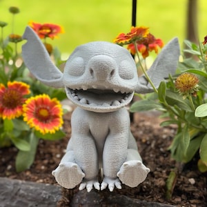 Estatua de jardín de flores de Disney Stitch, decoración, personajes, Magic Kingdom, regalo, festival, Epcot