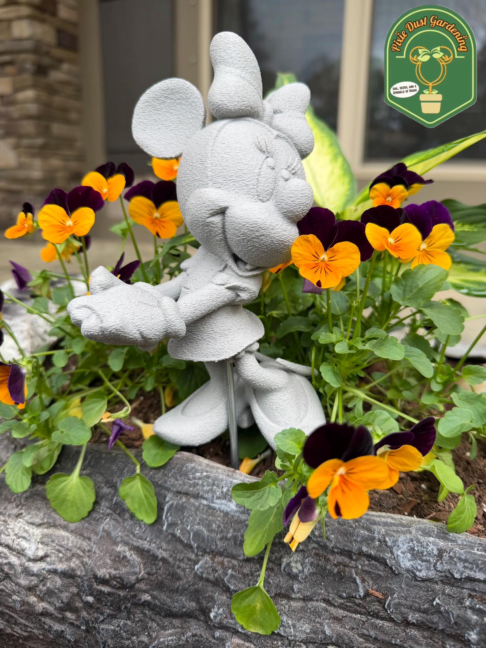 Mickey and Minnie Garden Statue - Etsy