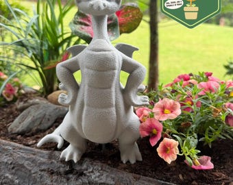 Figment dragon Garden Statue Decor Flower Disney gift epcot festival imagination home Modern outdoor Yard house stake