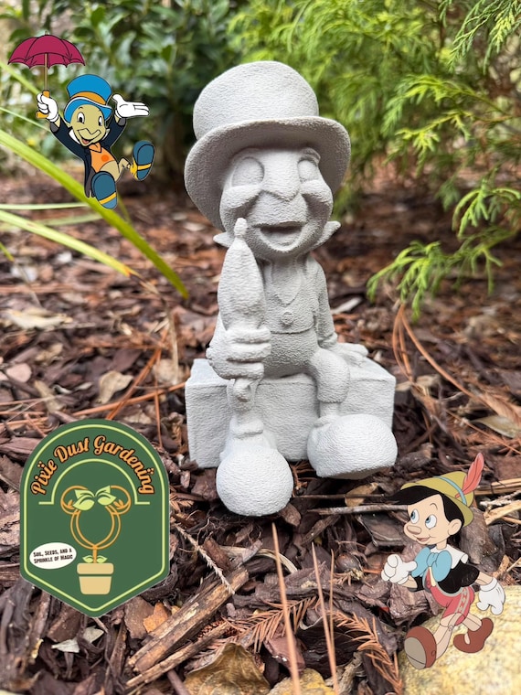 Jiminy Cricket Garden Statue - Decor Flower Disney Gift Outdoor