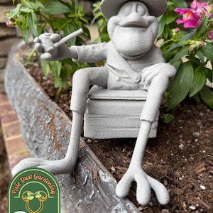 Brer Frog Garden Statue Flower Disney gift Splash Mountain rabbit decor prop toad