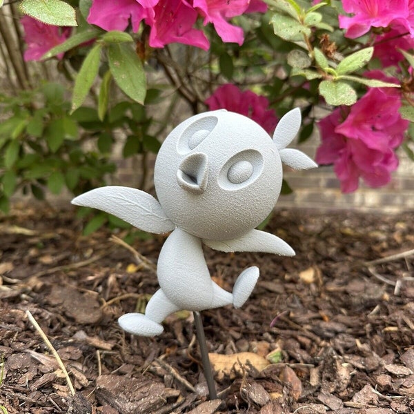 Orange Bird Garden Statue Decor Mother's Day Flower Magic Characters disney Epcot birds florida concrete look floral custom unique gift