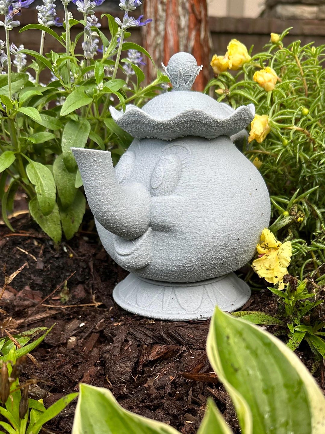 Mrs Potts Garden Statue Decor Flower Beauty and the Beast Planter ...