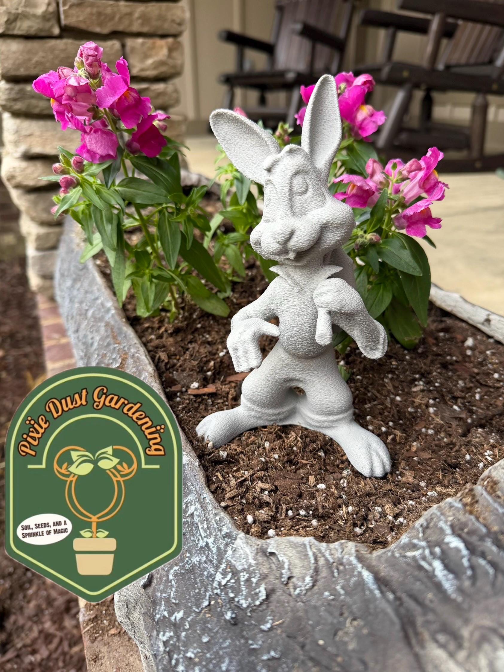 Brer Rabbit Garden Statue Decor Flower Disney Gift Splash Mountain