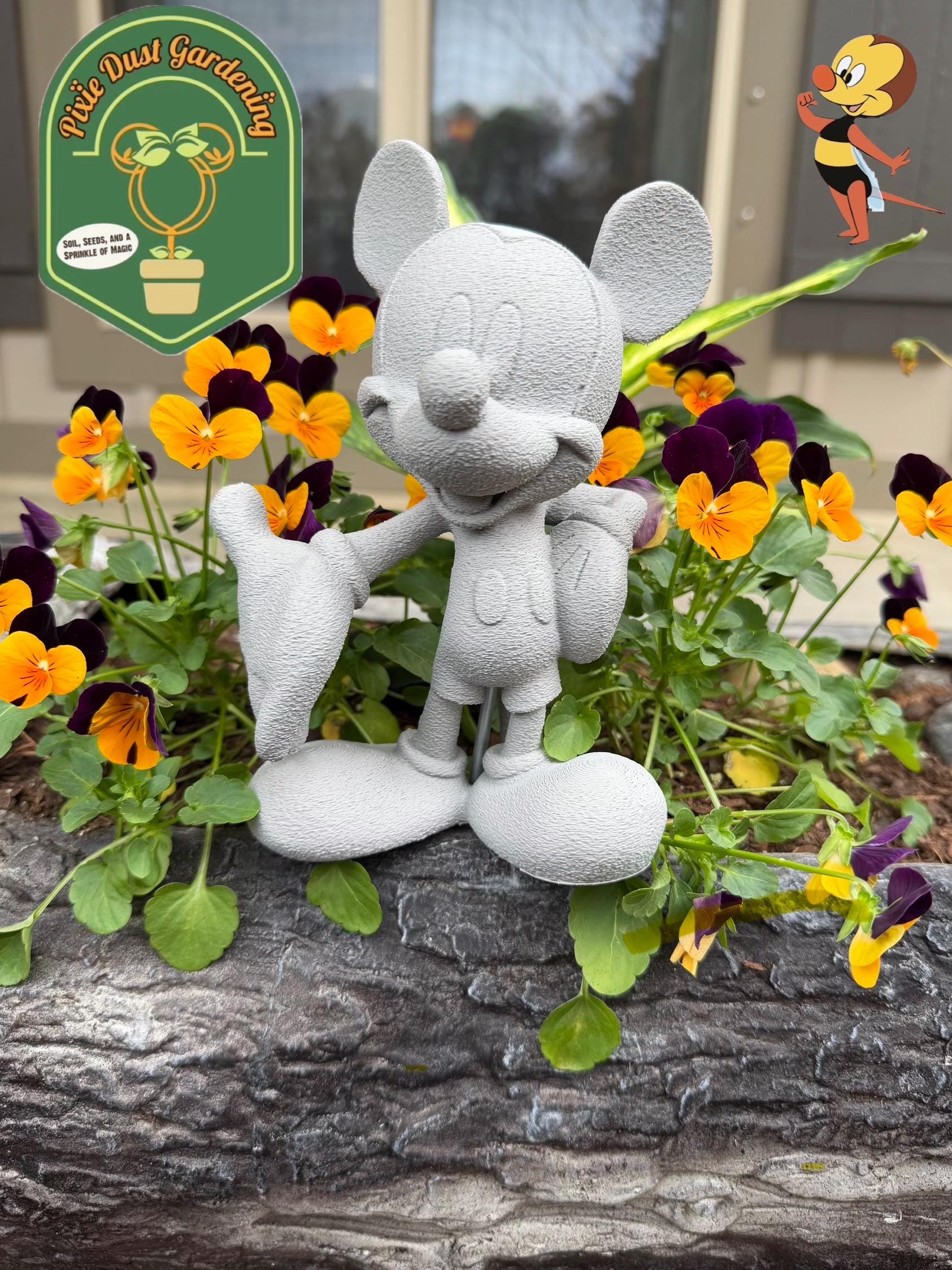 Mickey Mouse Garden Statues - Etsy