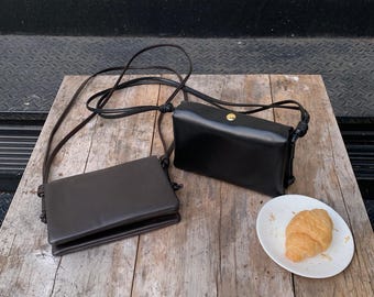 Leder Umhängetasche, kleine Leder Umhängetasche, Minimalistische Crossbody Tasche, Weiche Leder Geldbörse