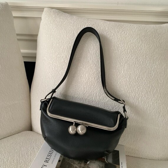 Soft Leather Shoulder Bag, Genuine Leather Shoulder Bag, Crossbody Bag, Elegant Shoulder Bag