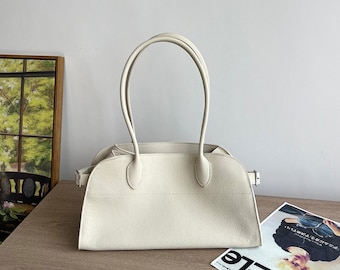 Bolso de hombro de cuero, bolso de cuero para debajo del brazo, bolso de mano para mujer, bolso grande para ir al trabajo, bolso de mano para mujer