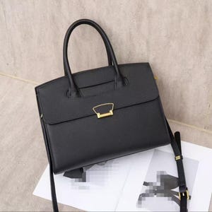Borsa a mano minimalista in pelle, borsa con manico superiore in pelle, borsa a tracolla da donna, borsa da pendolare