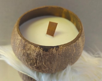 Coconut Candle Coconut Candle Vegan Decoration Candle