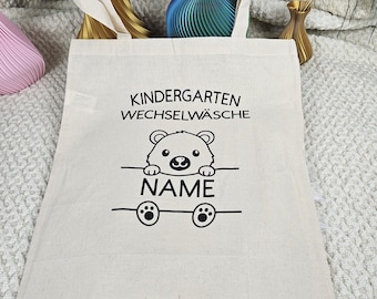 Kindergarten change of clothes bag customizable