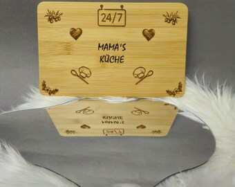 Breakfast board 24/7 Mama's Kitchen. Wooden board